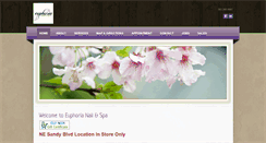 Desktop Screenshot of euphorianailsnspapedisteamreflexology.com